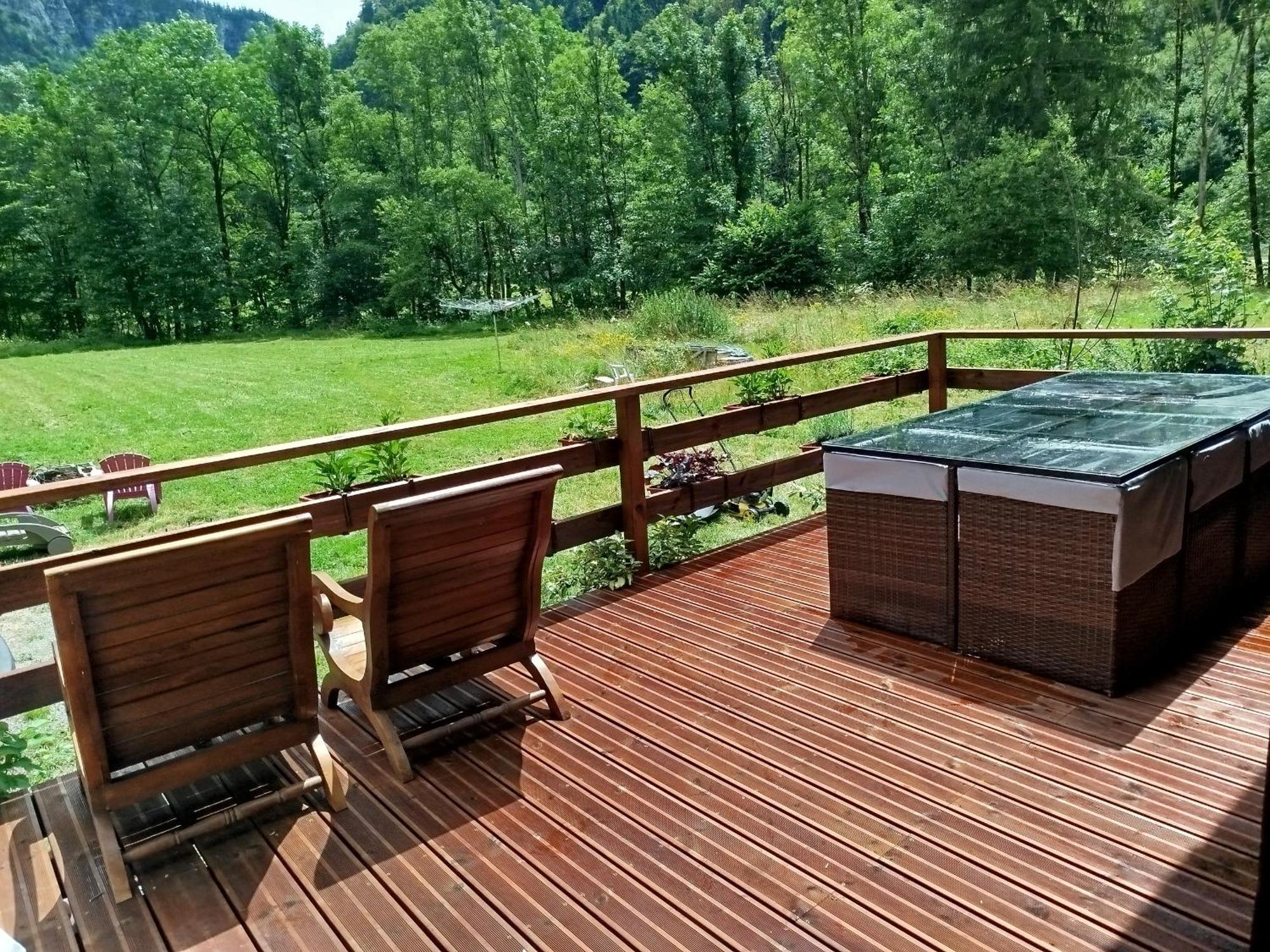 Chalet 8 Personnes + Grand Terrain Et Riviere Entremont Экстерьер фото